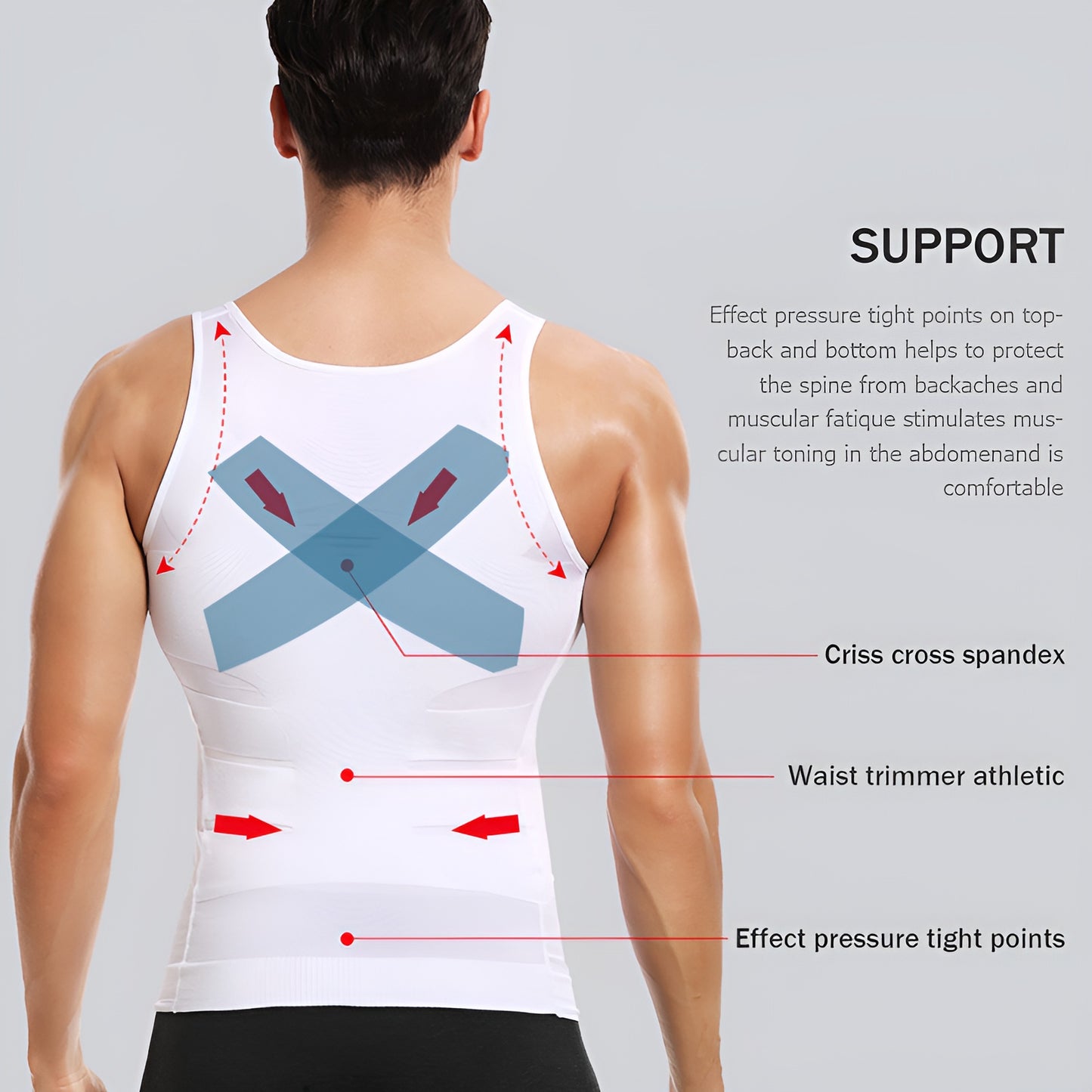 Mens Slimming Body Shaper Vest